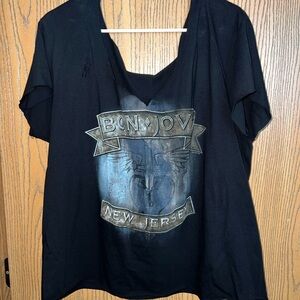 Bon Jovi New Jersey Black T-Shirt